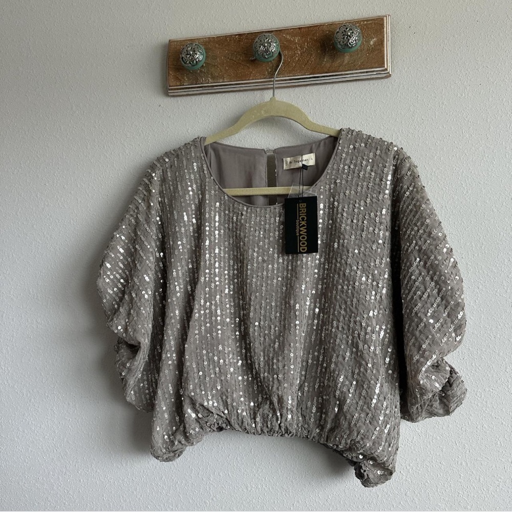 Together Silver Sequin Blouse